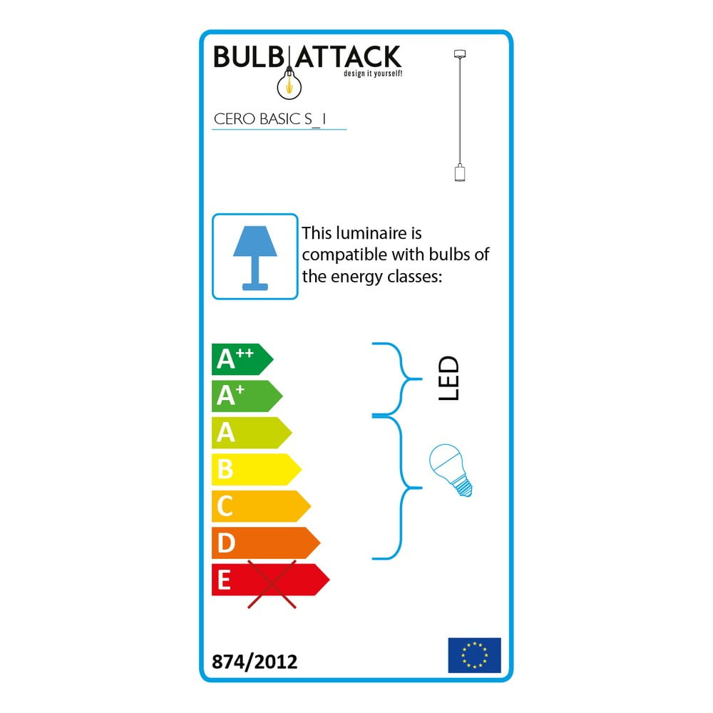 Obrázok Závesné svietidlo v medenej farbe Bulb Attack Cero Basic