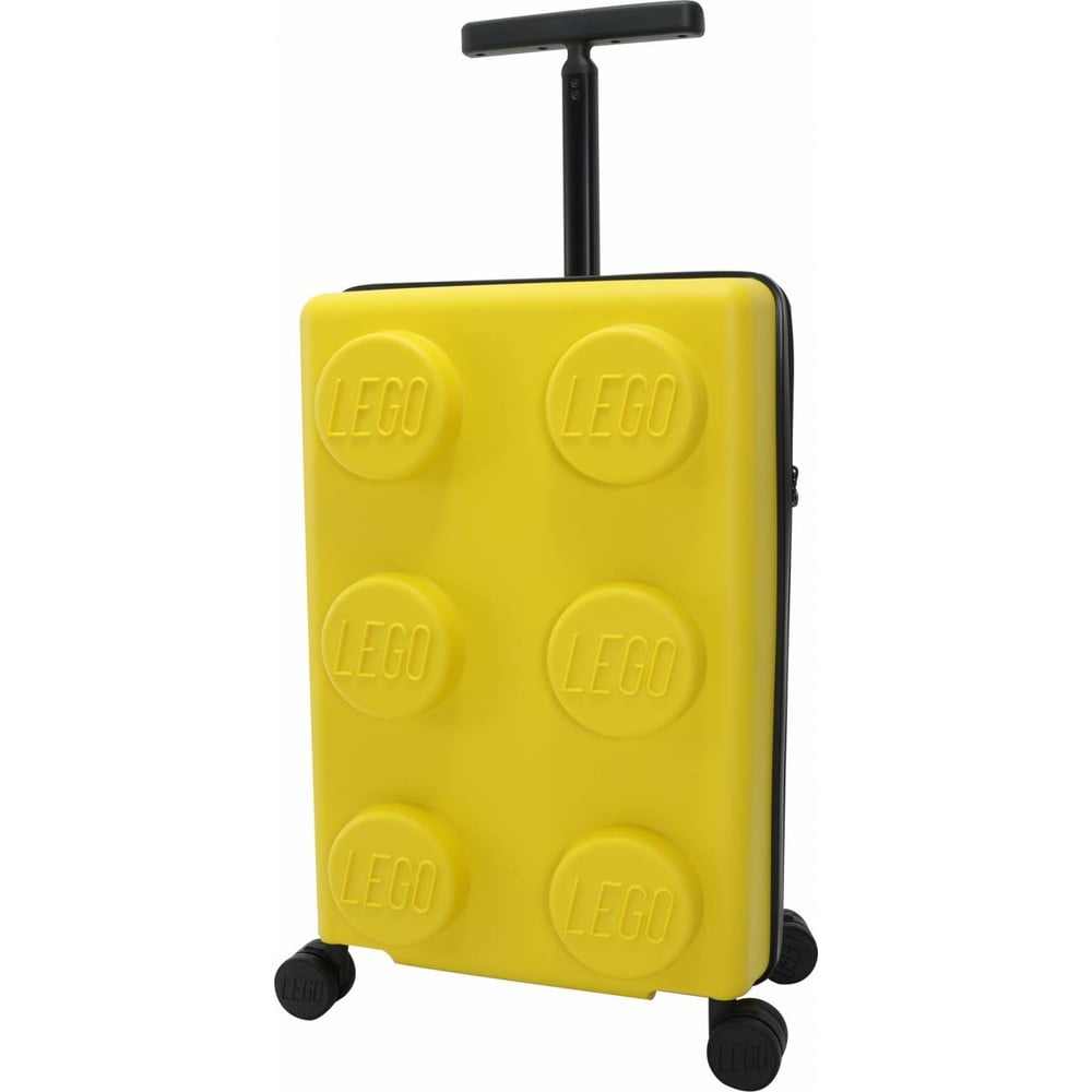 Žltý detský cestovný kufor LEGO® Signature