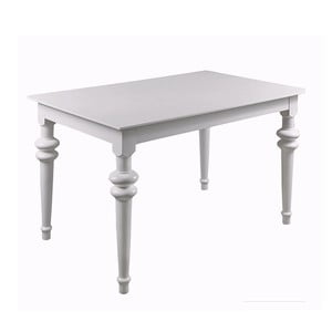 Biely rozkladací jedálenský stôl Durbas Style Torino, 190 x 95 cm