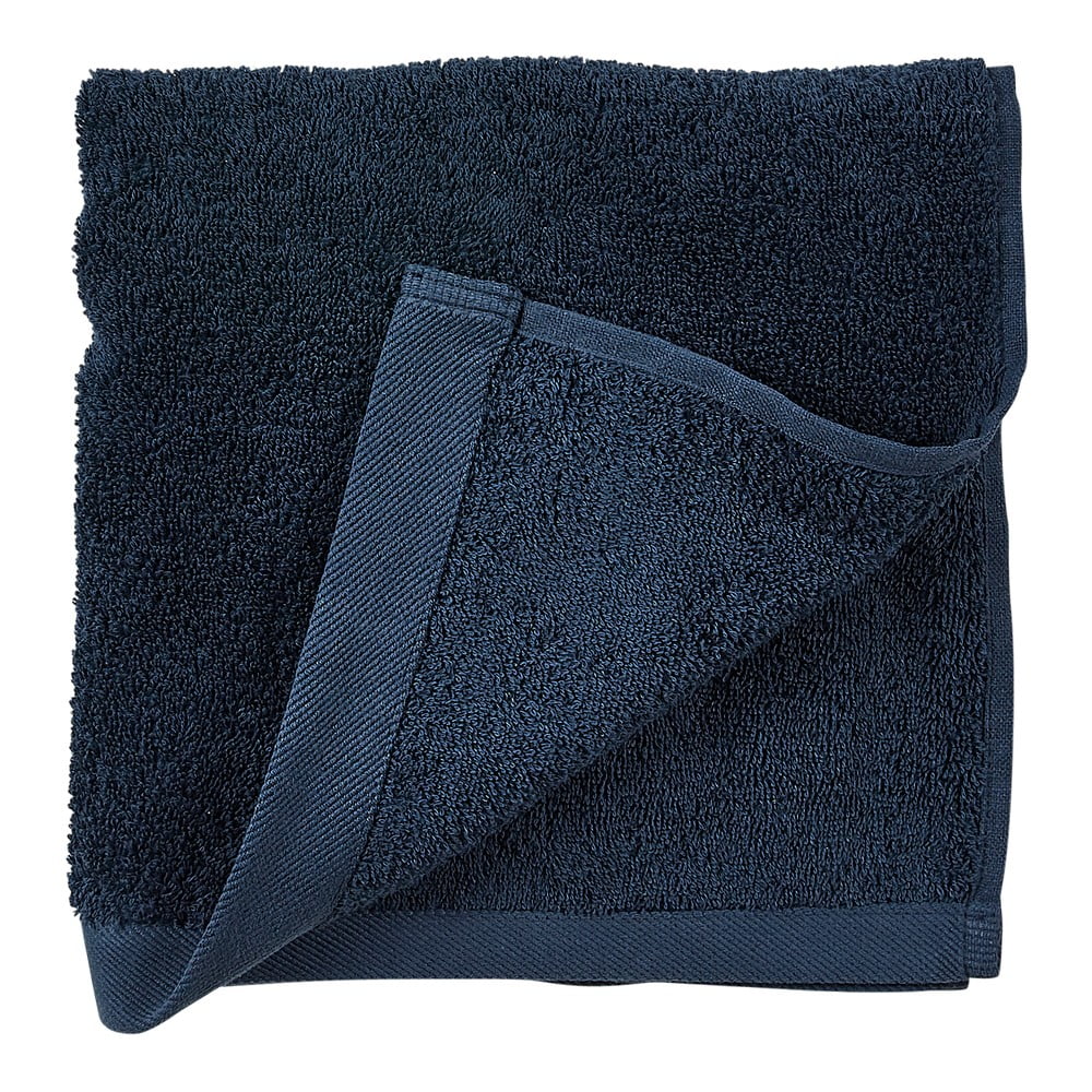 E-shop Modrý uterák z froté bavlny Södahl Indigo, 100 x 50 cm