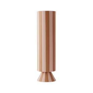 Ružovo-hnedá keramická váza OYOY Toppu