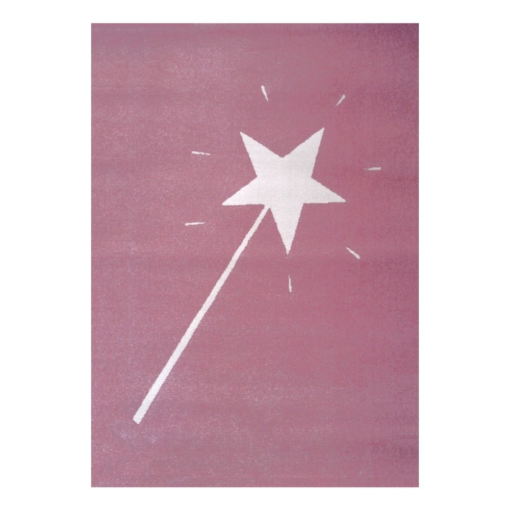 Ružový koberec Art For Kids Magic Wand, 120 x 170 cm