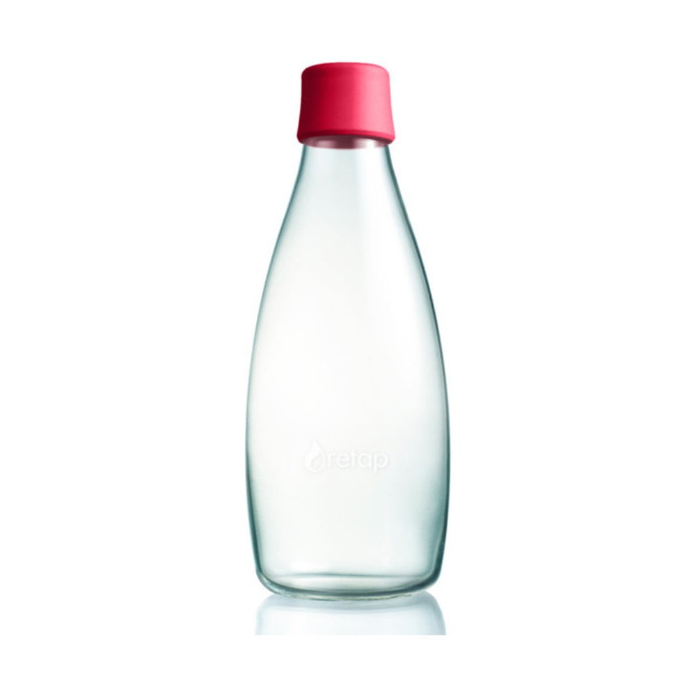 E-shop Malinovoružová sklenená fľaša ReTap s doživotnou zárukou, 800 ml