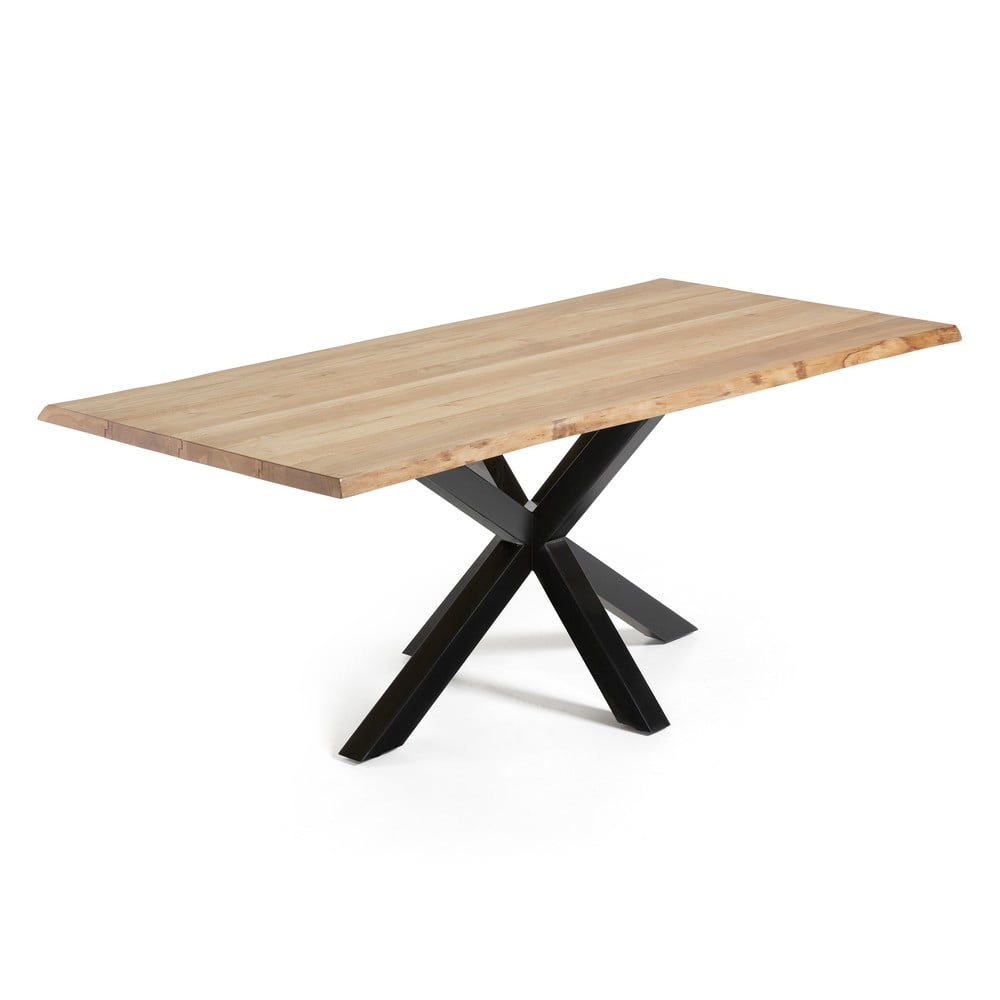 E-shop Jedálenský stôl v dekore dubového dreva Kave Home, 220 x 100 cm