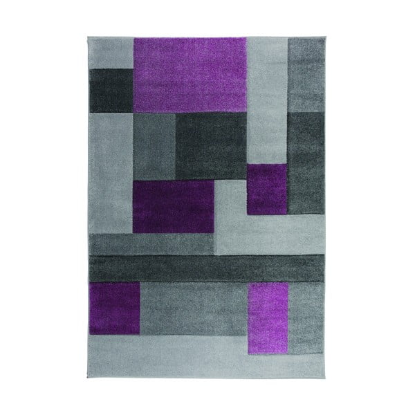 Sivo-fialový koberec Flair Rugs Cosmos, 120 × 170 cm