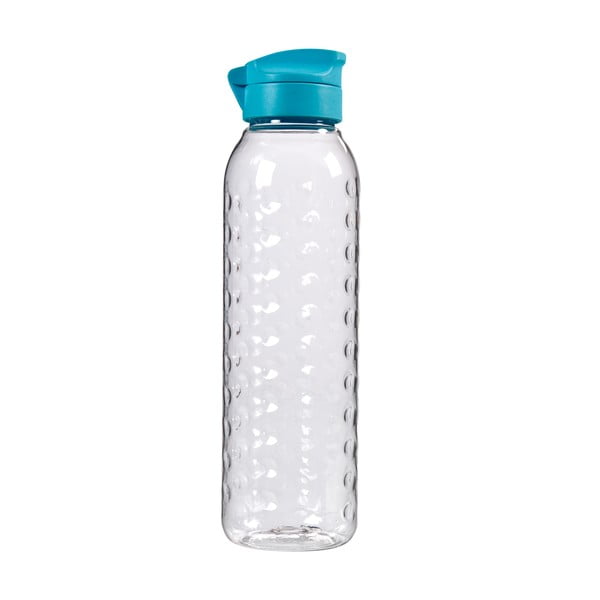 Fľaša s modrým viečkom Curver Dots, 750 ml