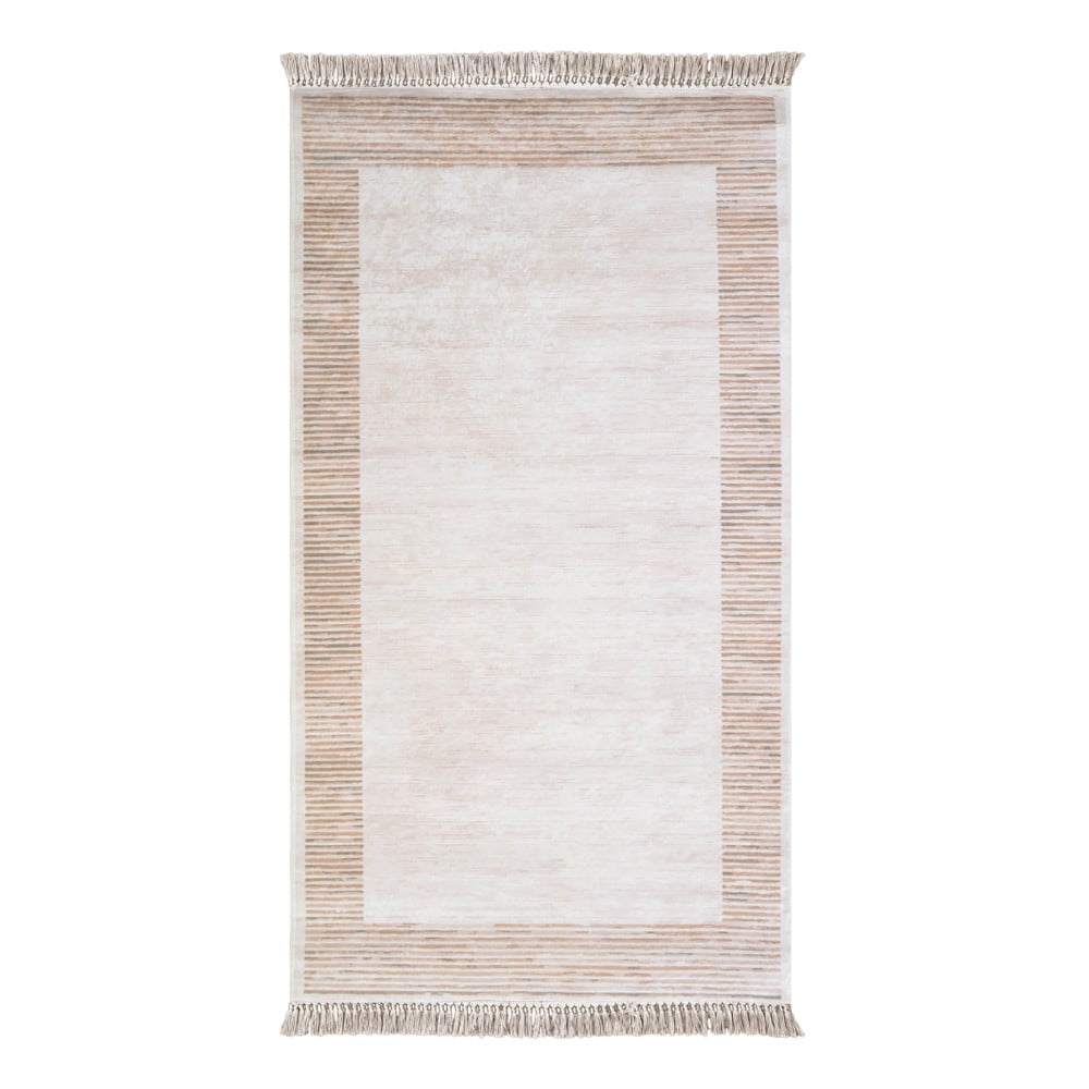 E-shop Hnedo-béžový koberec Vitaus Hali Ruto, 50 × 80 cm