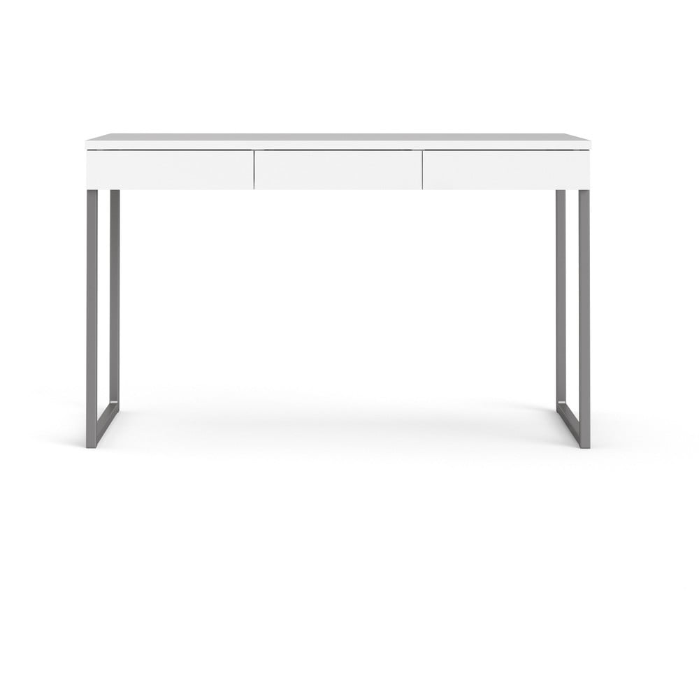 E-shop Biely pracovný stôl Tvilum Function Plus, 126 x 52 cm