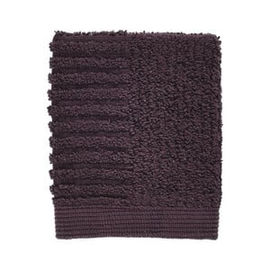 Tmavofialový uterák zo 100% bavlny na tvár Zone Classic Velvet Pur, 30 × 30 cm