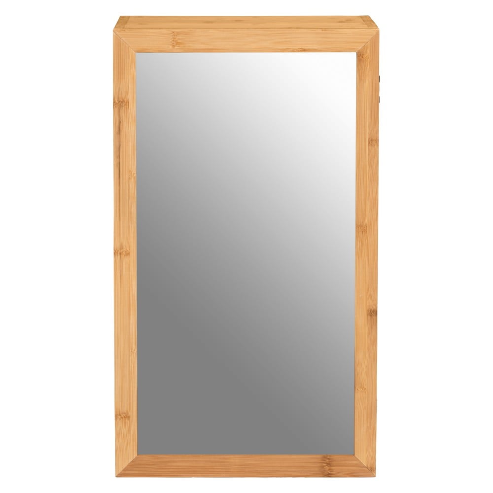 E-shop Kúpeľňová skrinka z bambusového dreva so zrkadlom Wenko Bambusa