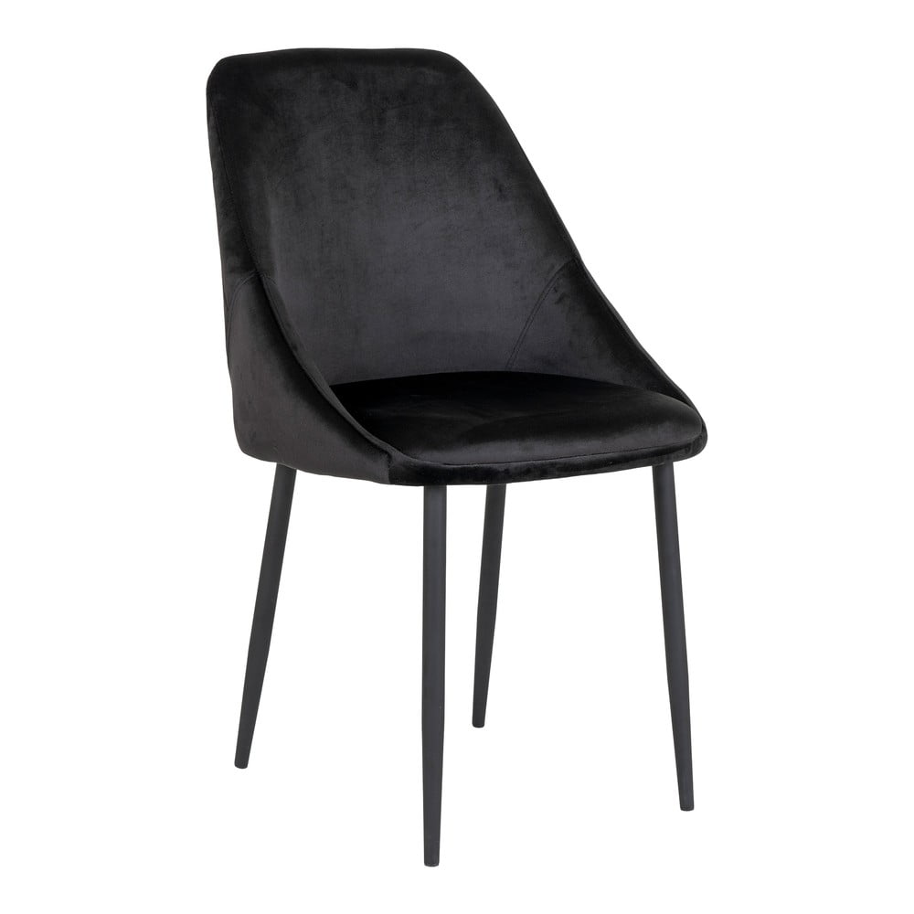 E-shop Čierne zamatové jedálenské stoličky v súprave 2 ks Porto - House Nordic