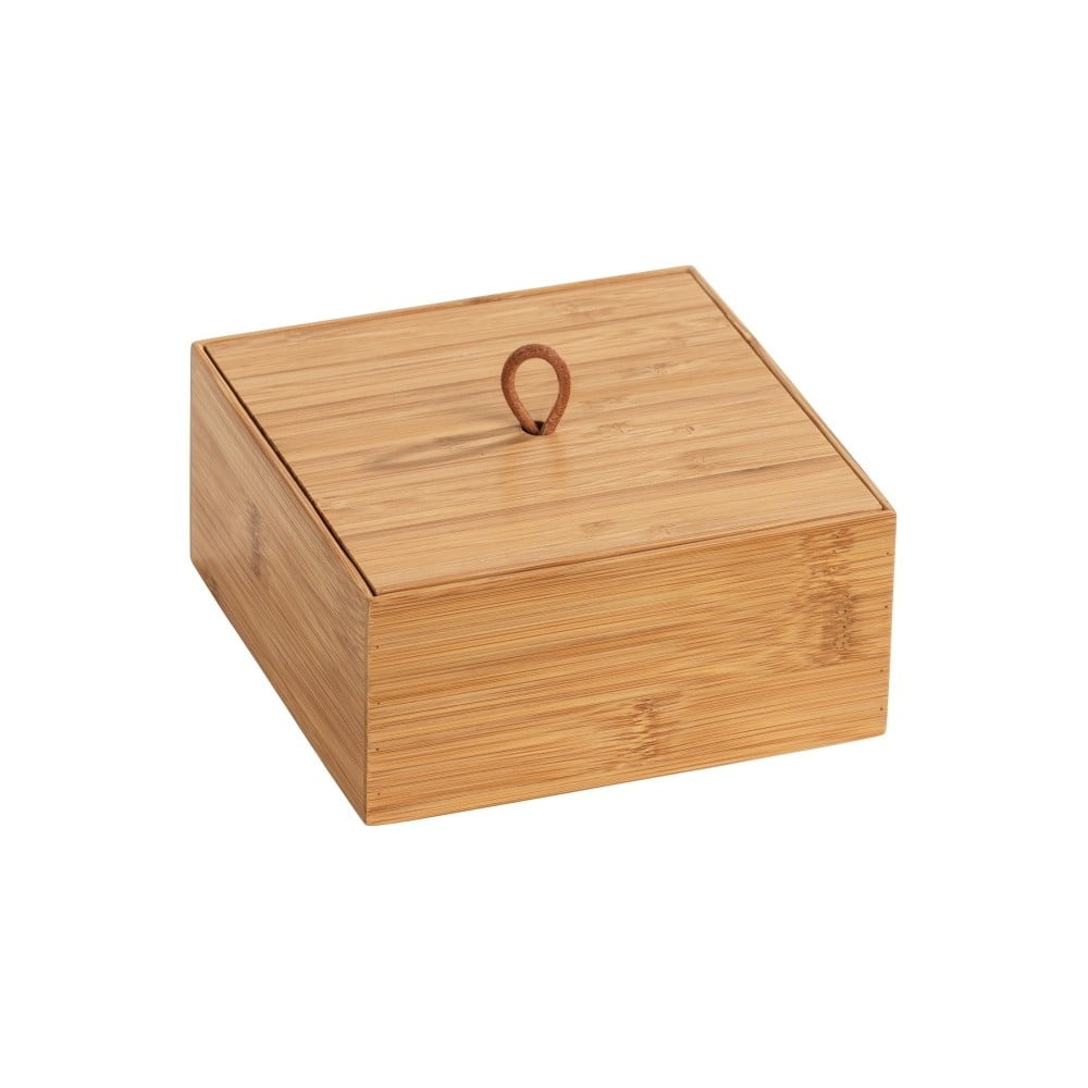 E-shop Bambusový box s vekom Wenko Terra, šírka 15 cm