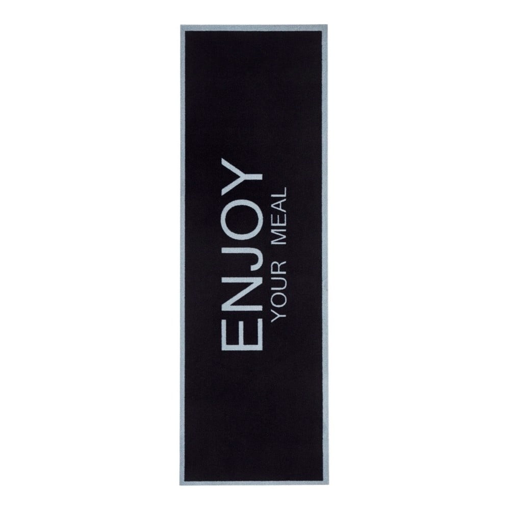 E-shop Čierny behúň Zala Living Enjoy, 50 × 150 cm