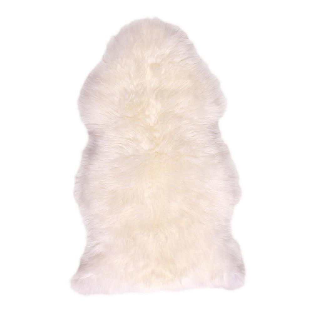 Biela ovčia kožušina Pipsa Mouton, 110 × 80 cm
