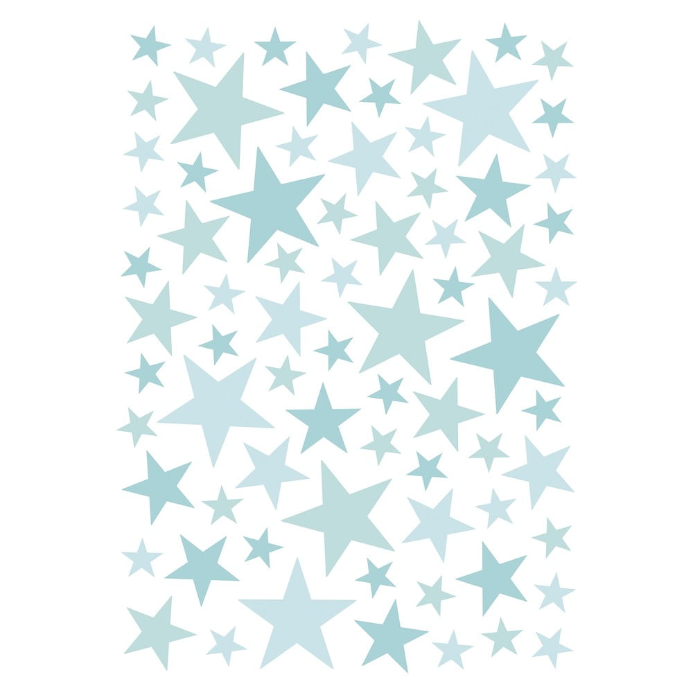 Súprava detských samolepiek 74 ks 30x42 cm Stars – Lilipinso