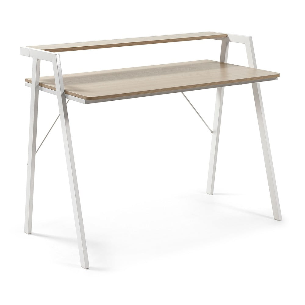 E-shop Pracovný stôl Kave Home Aarhus, 114,5 × 60 cm