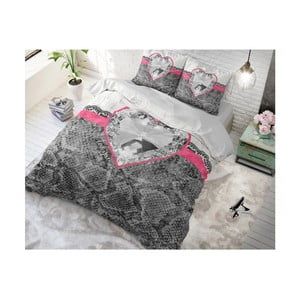 Bavlnené posteľné obliečky Sleeptime Snake Diamond, 140 x 220 cm
