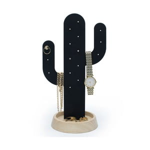 Čierny stojan na šperky Qualy&CO Cactus