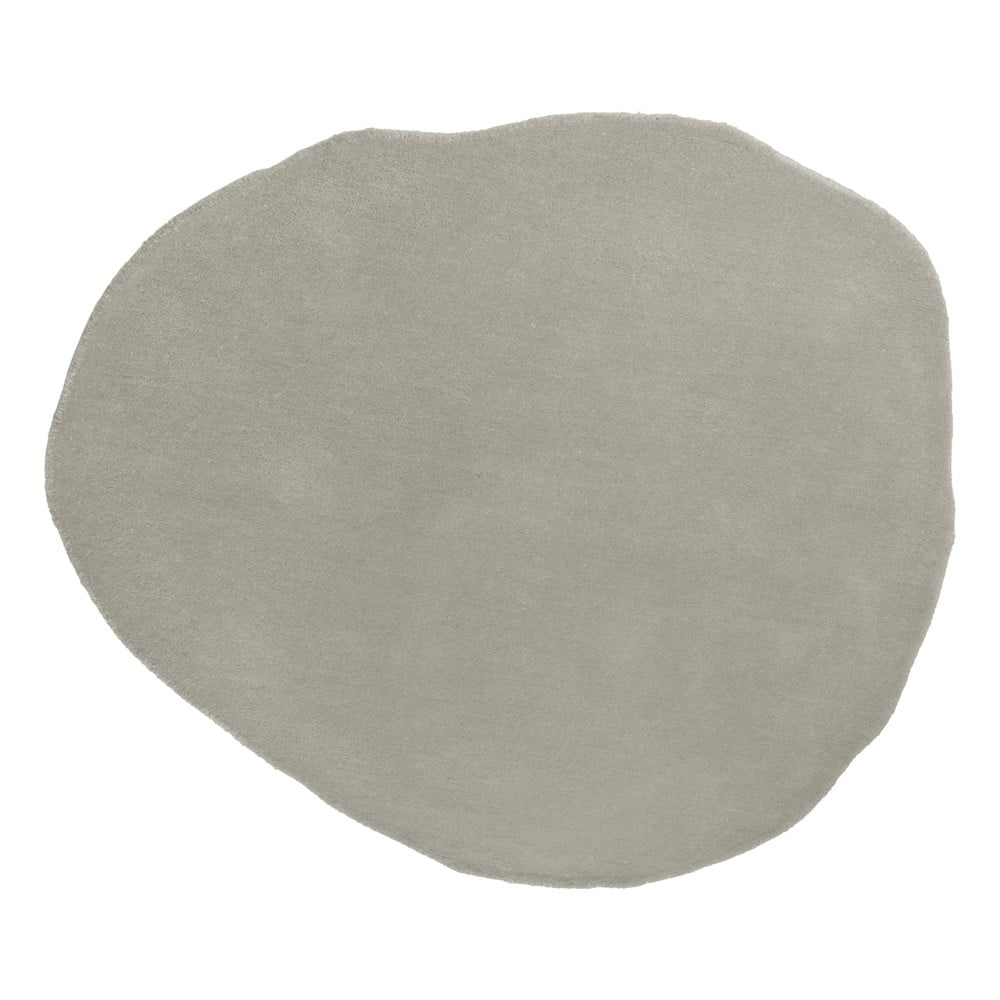 E-shop Sivý vlnený koberec 131x145 cm - Leitmotiv