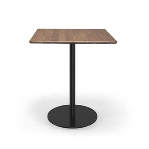 Kavárenský stolek s doskou z orechového dreva Wewood - Portugues Joinery Bistrô, 70 x 70 cm