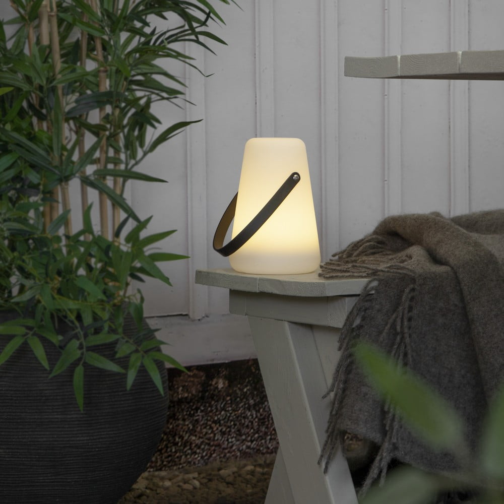 E-shop Biely LED lampáš Star Trading Linterna, výška 29 cm