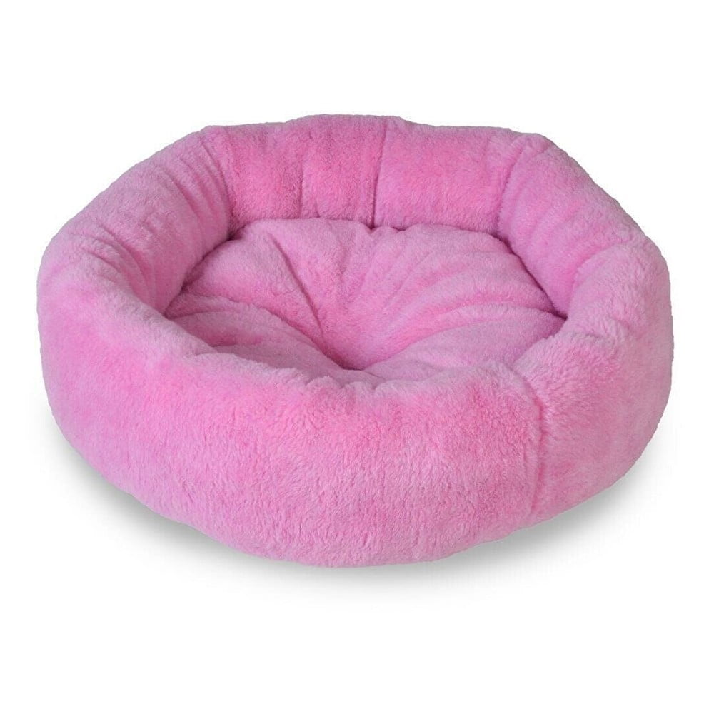 E-shop Ružový fleecový pelech Bagel - Lydia&Co