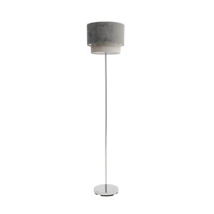 Sivá stojacia lampa InArt Glamour, výška 163 cm