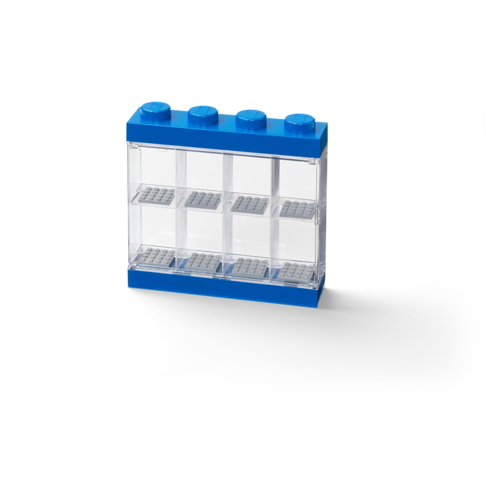 E-shop Modrá zberateľská skrinka na 8 minifigúrok LEGO®