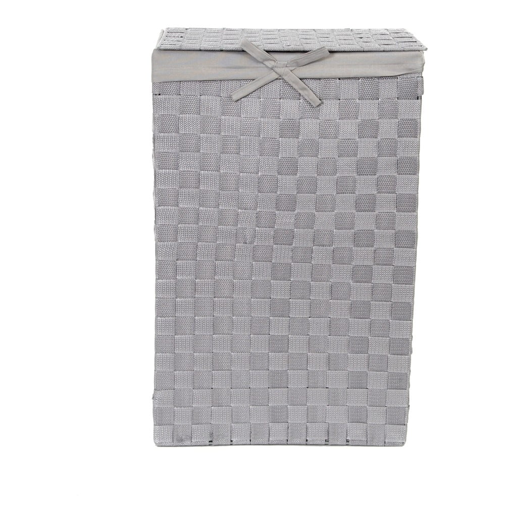 Obrázok Sivý kôš na bielizeň s vekom Compactor Laundry Basket Linen, výška 60 cm