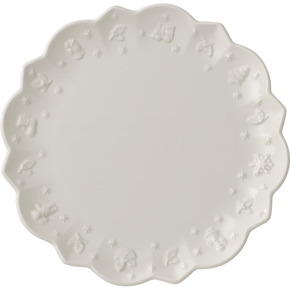 E-shop Biely porcelánový tanier s vianočným motívom Villeroy & Boch, ø 23,3 cm