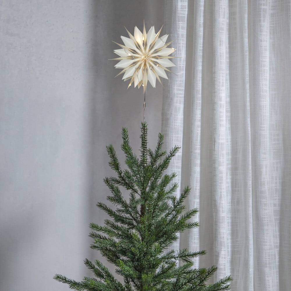 E-shop Biela svetelná špička na vianočný stromček Flinga - Star Trading