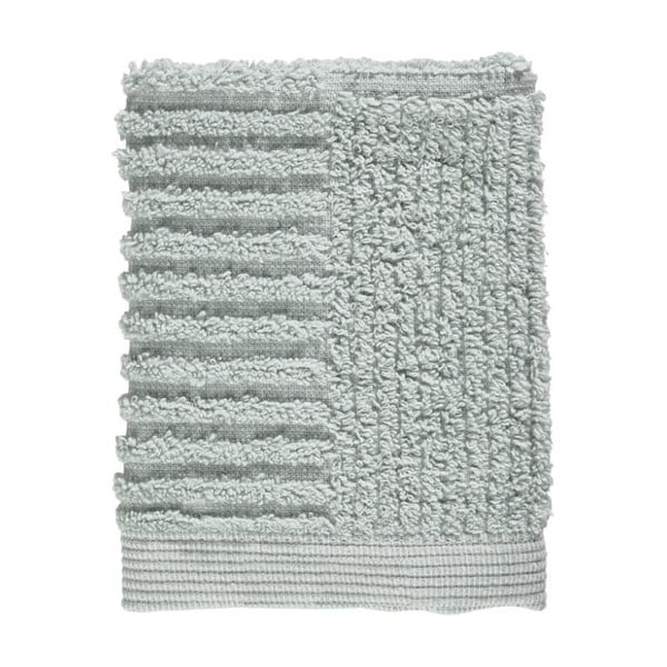 Svetlosivozelený uterák zo 100 % bavlny na tvár Zone Classic Dust Green, 30 × 30 cm