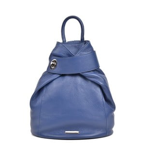 Modrý dámský kožený batoh Anna Luchini Lismo