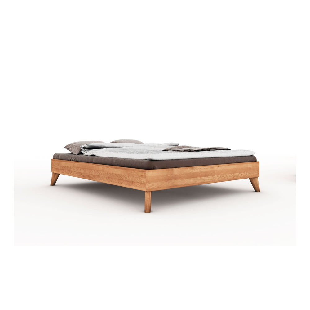 E-shop Dvojlôžková posteľ z bukového dreva 200x200 cm Greg - The Beds