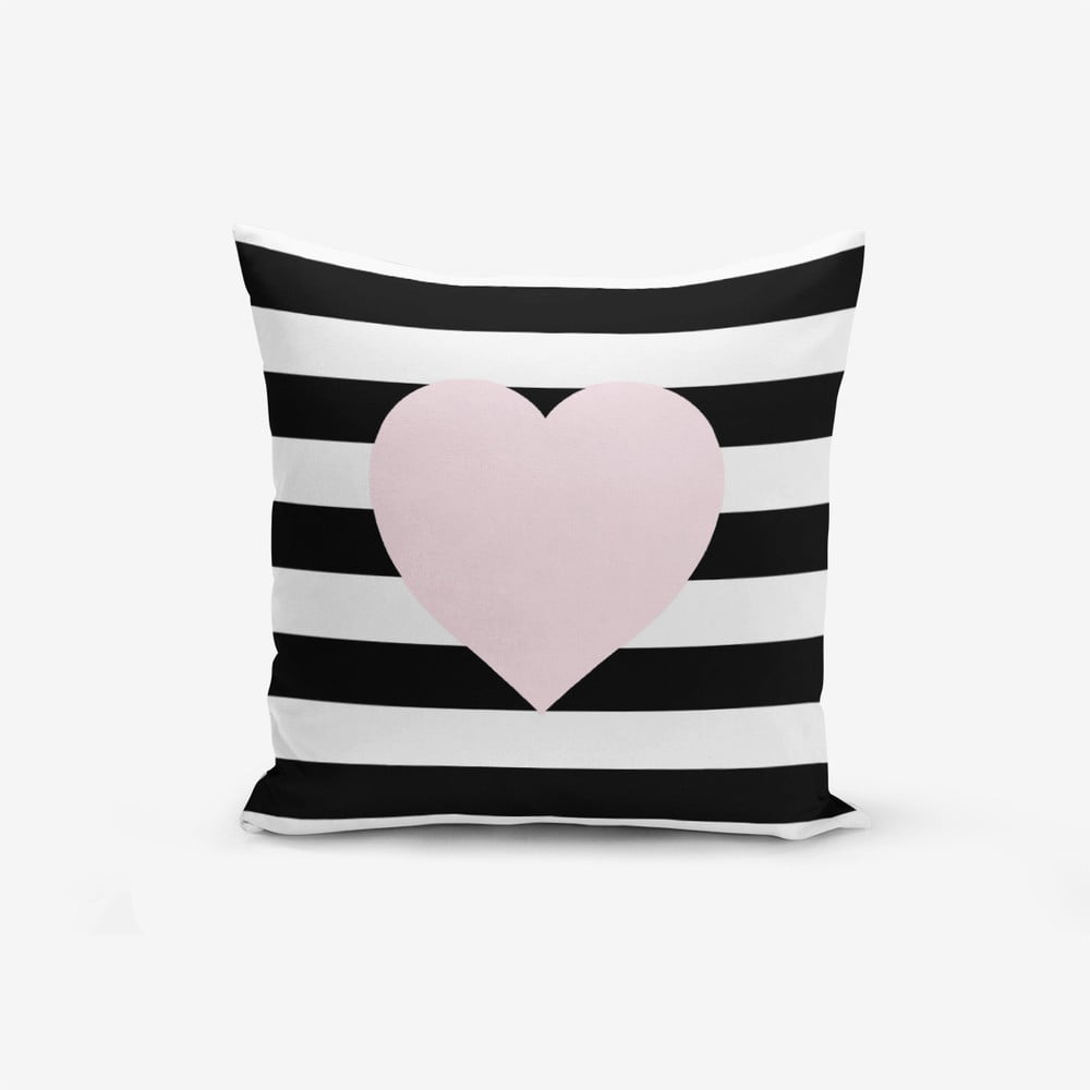 E-shop Obliečka na vaknúš s prímesou bavlny Minimalist Cushion Covers Striped Pink, 45 × 45 cm
