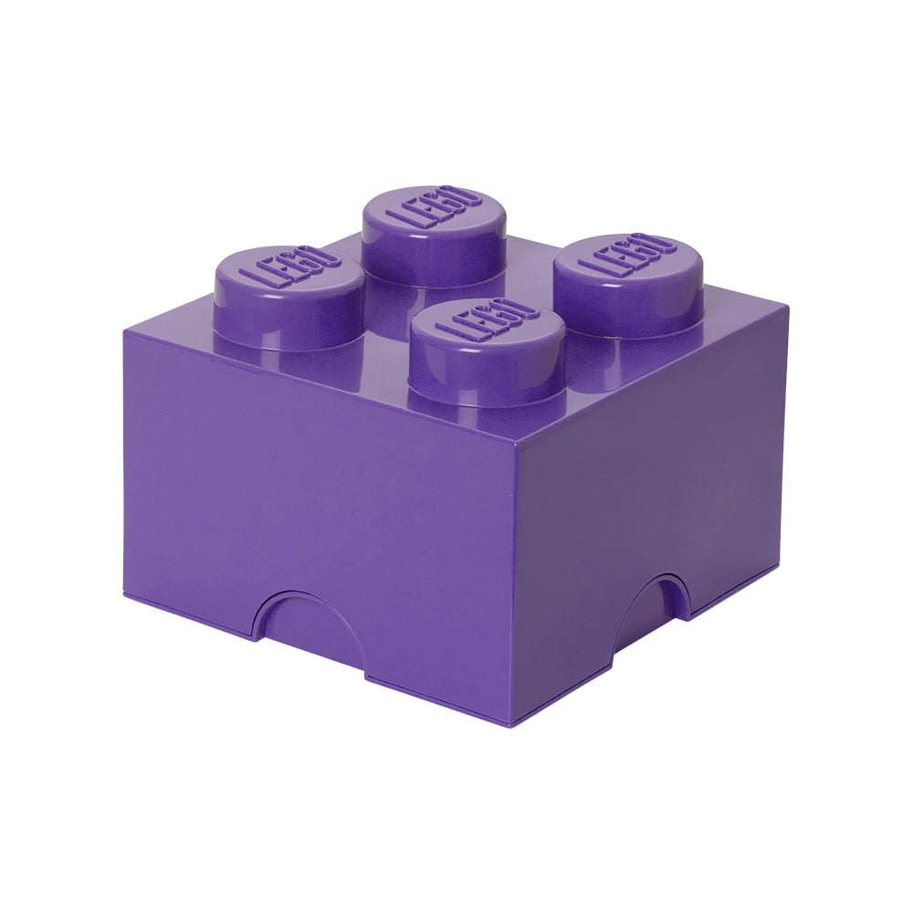 E-shop Fialový úložný box štvorec LEGO®