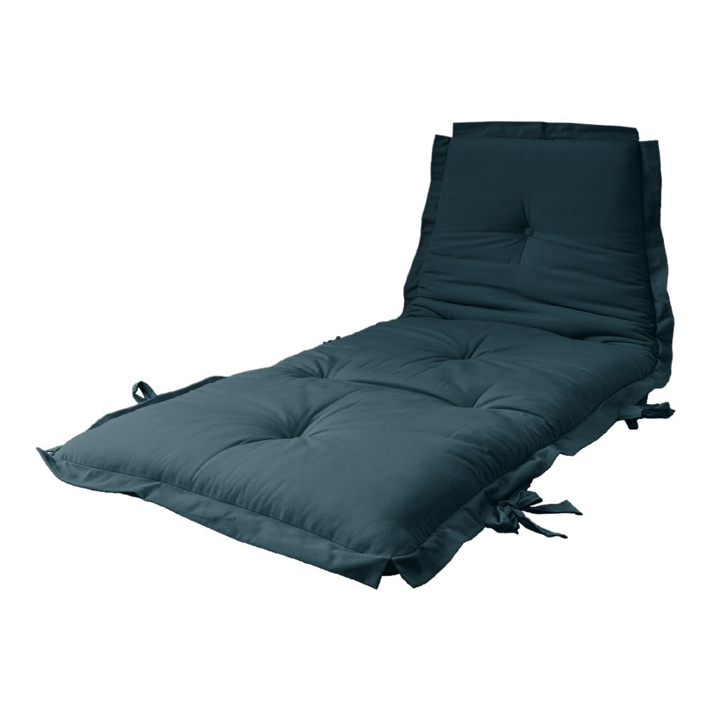 Obrázok Variabilný modrý futón Karup Design Sit & Sleep Petrol Blue, 80 x 200 cm