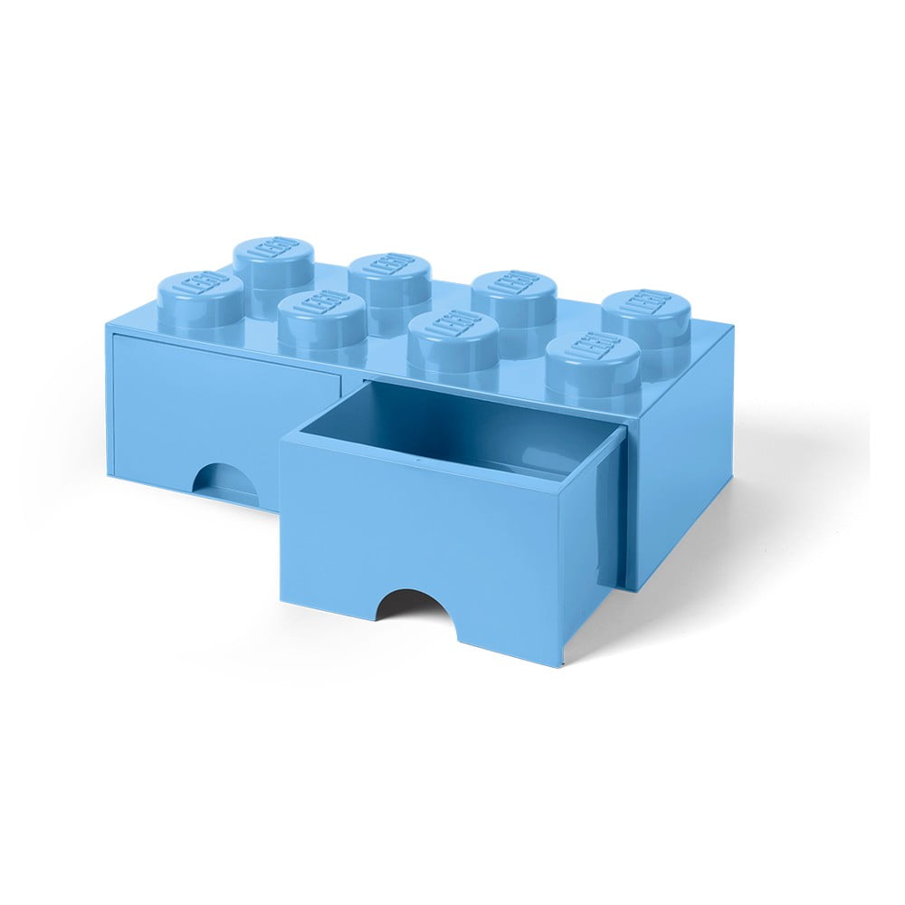 Obrázok LEGO LEGO úložný box s šuplíky 250x500x180mm - světle modrý LEGO40061736