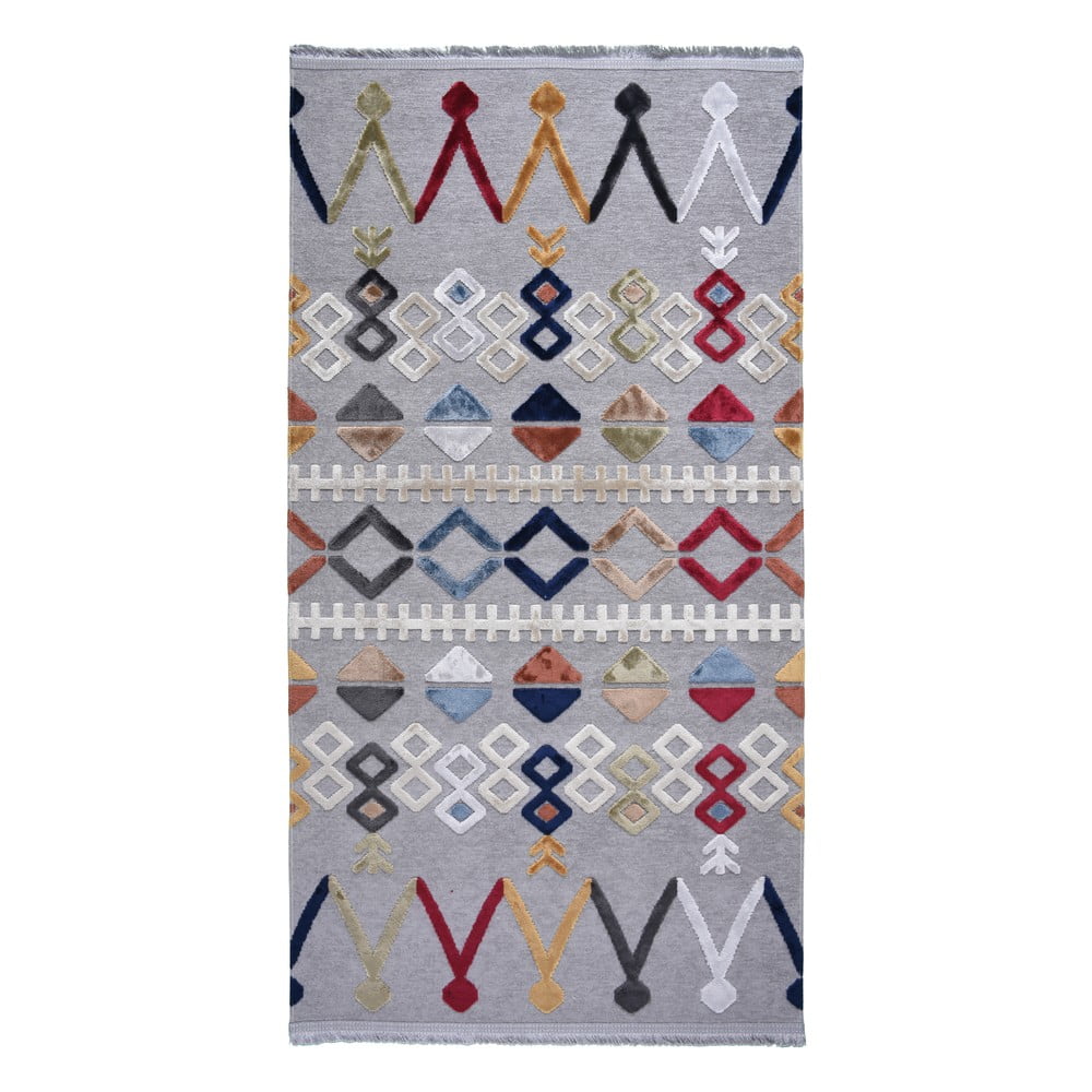 E-shop Sivý koberec s prímesou bavlny Vitaus Milas, 160 x 230 cm