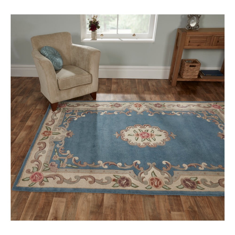 Obrázok Koberec z vlny Flair Rugs Aubusson Blue, 75 × 150 cm