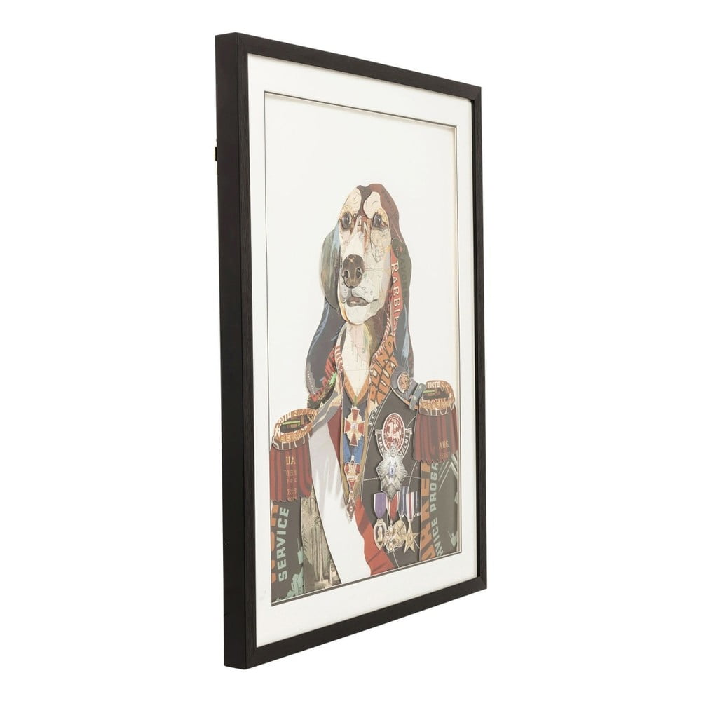 Obrázok Obraz Kare Design Art General Dog, 72 × 90 cm