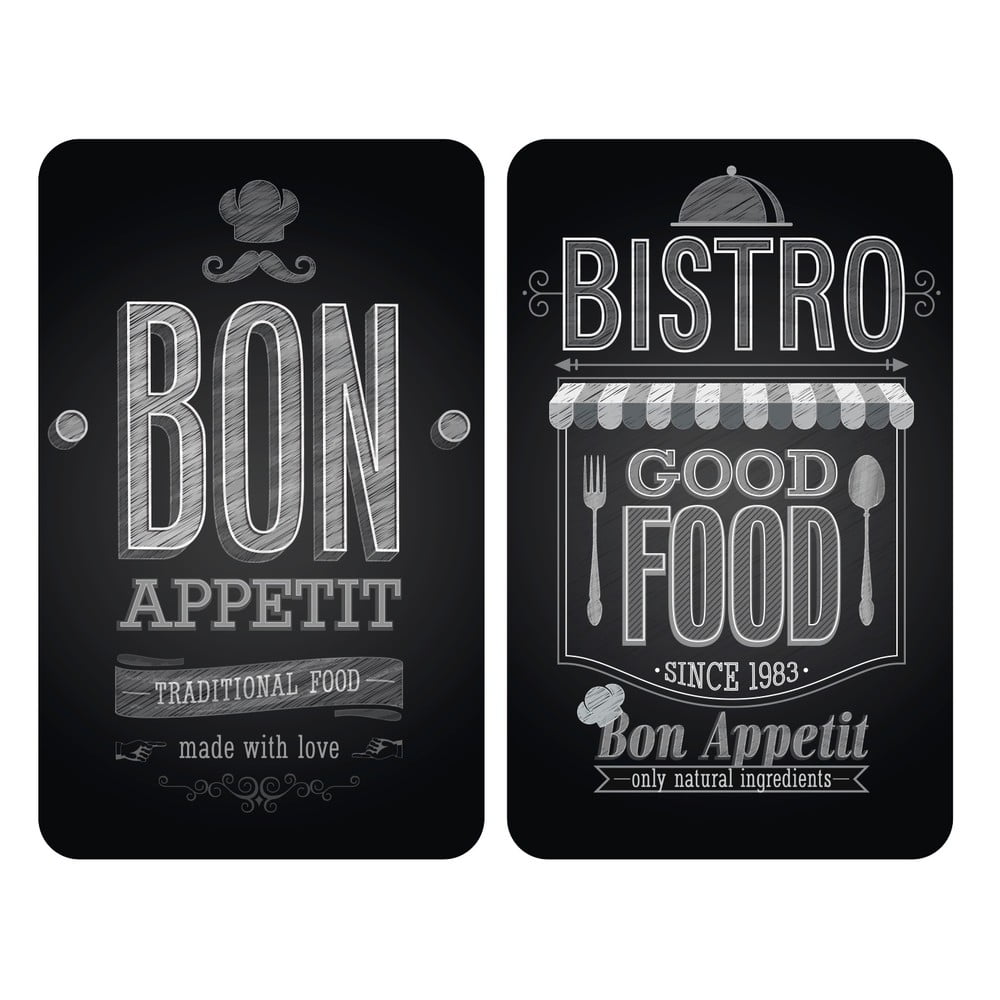 E-shop Sada 2 sklenených krytov na sporák Wenko Bon Appetit