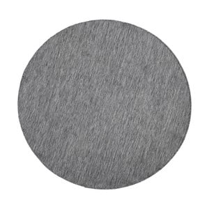 Sivý obojstranný koberec Bougari Miami, Ø 200 cm