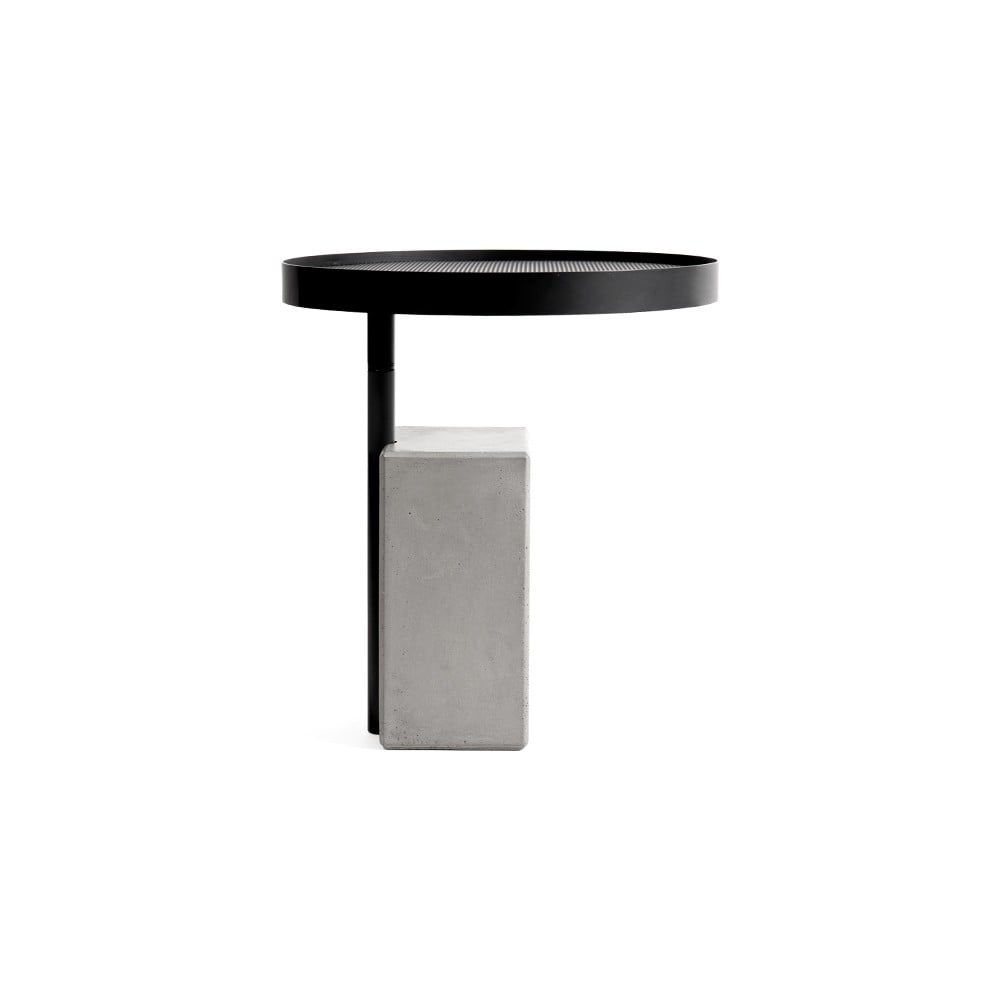 E-shop Odkladací stolík s betónovou základňou Lyon Béton Twist, ø 45 cm