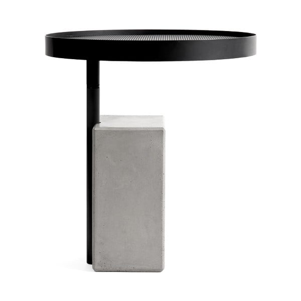 Odkladací stolík s betónovou základňou Lyon Béton Twist, ø 45 cm