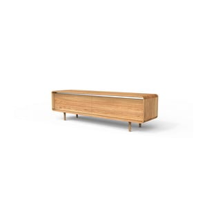 TV stolík z dubového dreva Javorina Olia, 178 × 50 cm