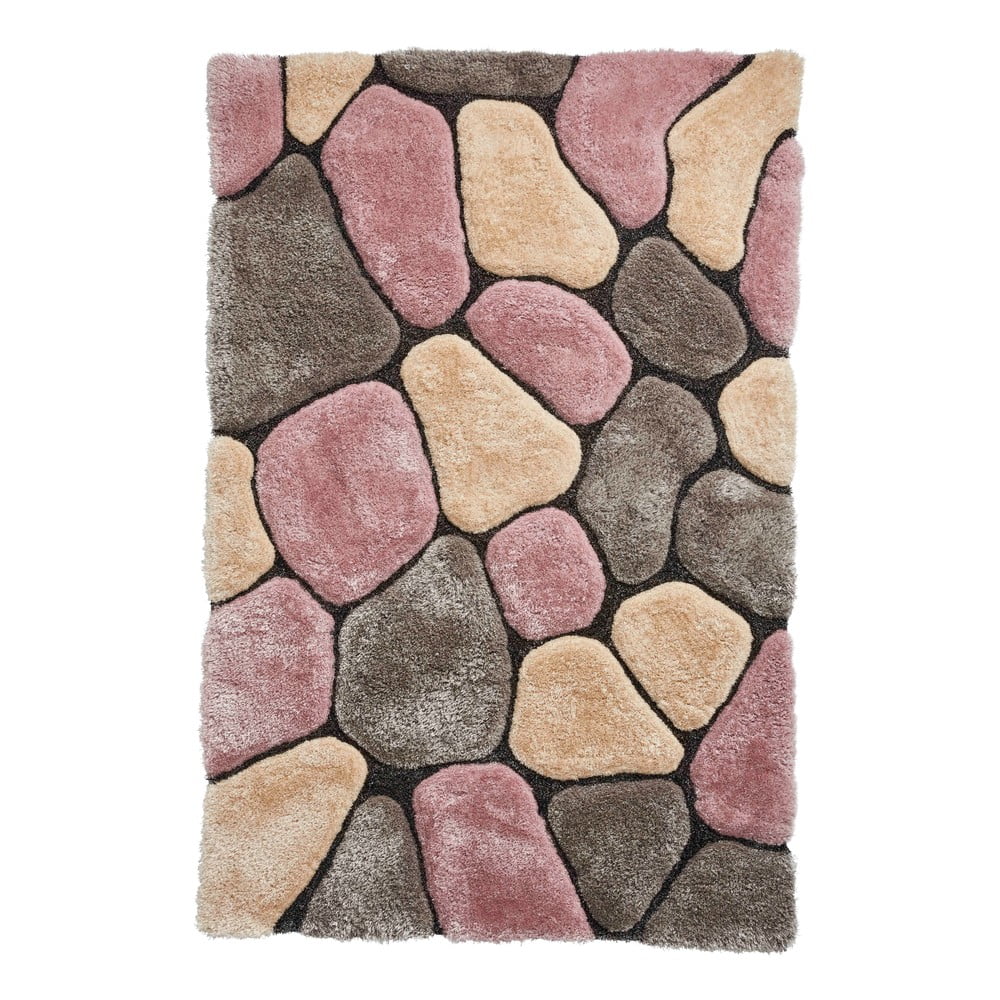 E-shop Sivo-ružový koberec Think Rugs Noble House Rock, 120 x 170 cm