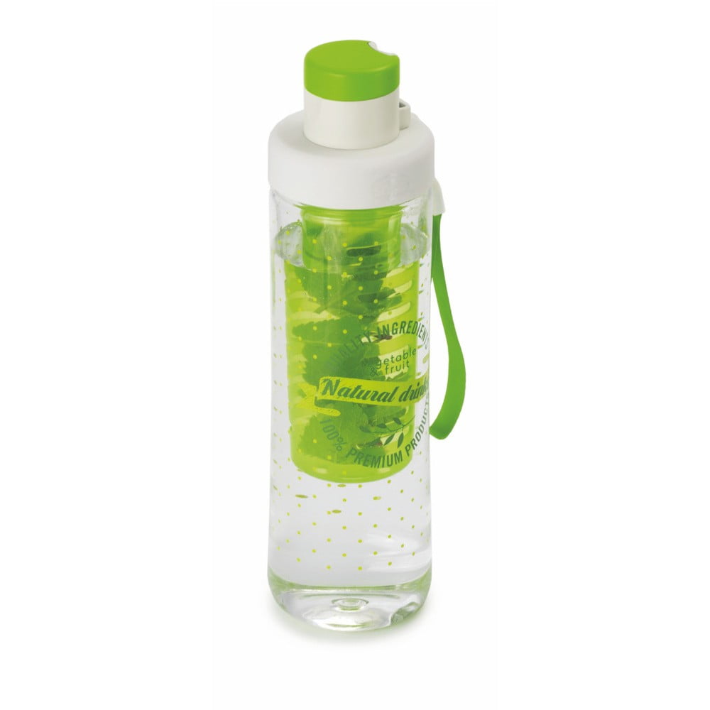 Obrázok Zelená fľaša na vodu so sitkom Snips Infuser, 750 ml