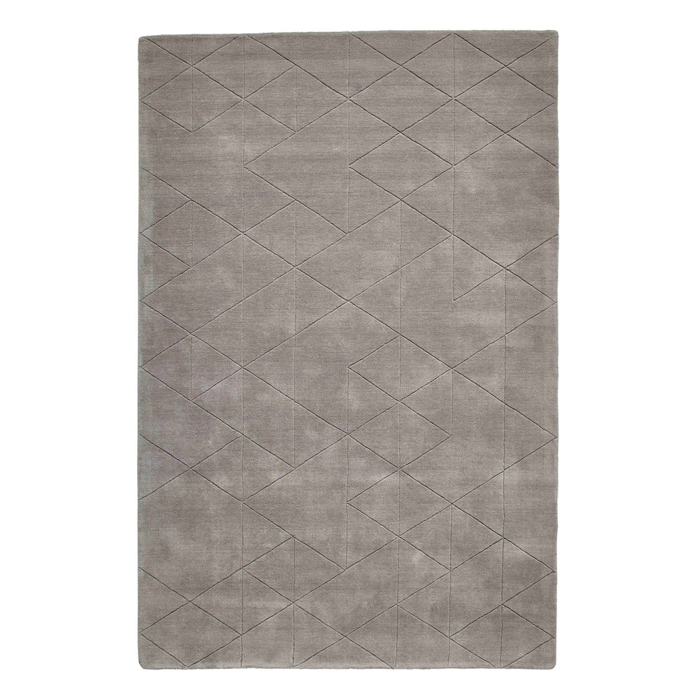 E-shop Sivý vlnený koberec Think Rugs Kasbah, 120 x 170 cm