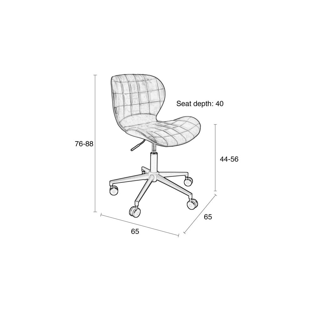 Obrázok Hnedá kancelárska stolička Zuiver Office Chair OMG